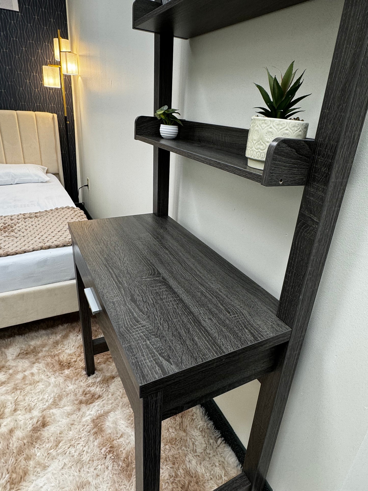 Loft Desk/ Vanity Table/ Bookshelf/ Entryway Organizer