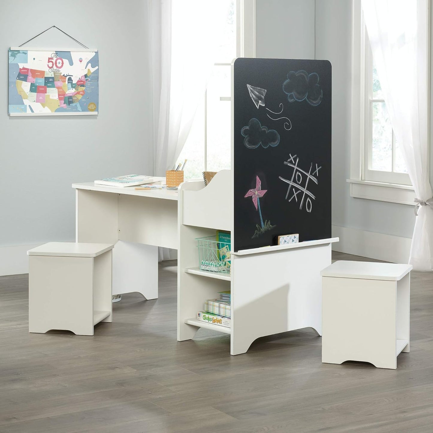 3 Pcs Soft White Activity Center Set