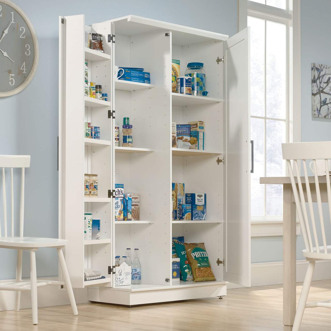 2 Door Large Pantry Cabinet, White