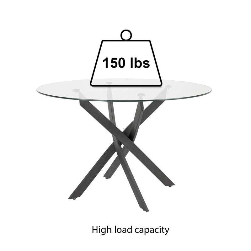 Glass Round Dining Table