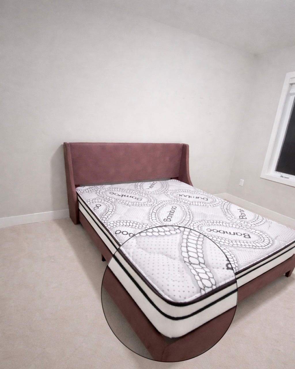 8” Euro Top Bamboo Firm Foam Mattress