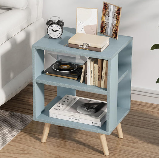 2 Tiers Blue Side Table
