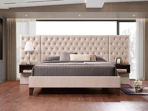 Diamond Tranquil Velvet Platform Bed